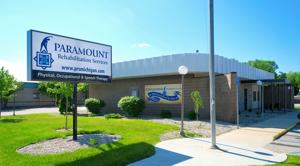 Exterior of Paramount building in Saginaw