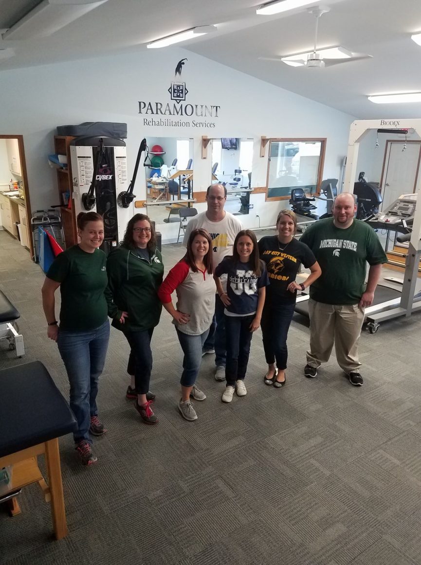 Staff on School Color Day